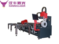 Round Pipe Tube Fiber Laser Pipe Cutting Machine 3000W 6000W